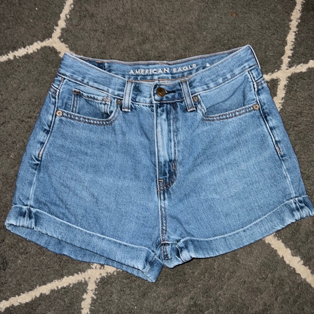 American Eagle Mom Short Blue Shorts Size 2